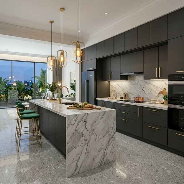 Modular kitchen design by Luxora Interiors Chennai
